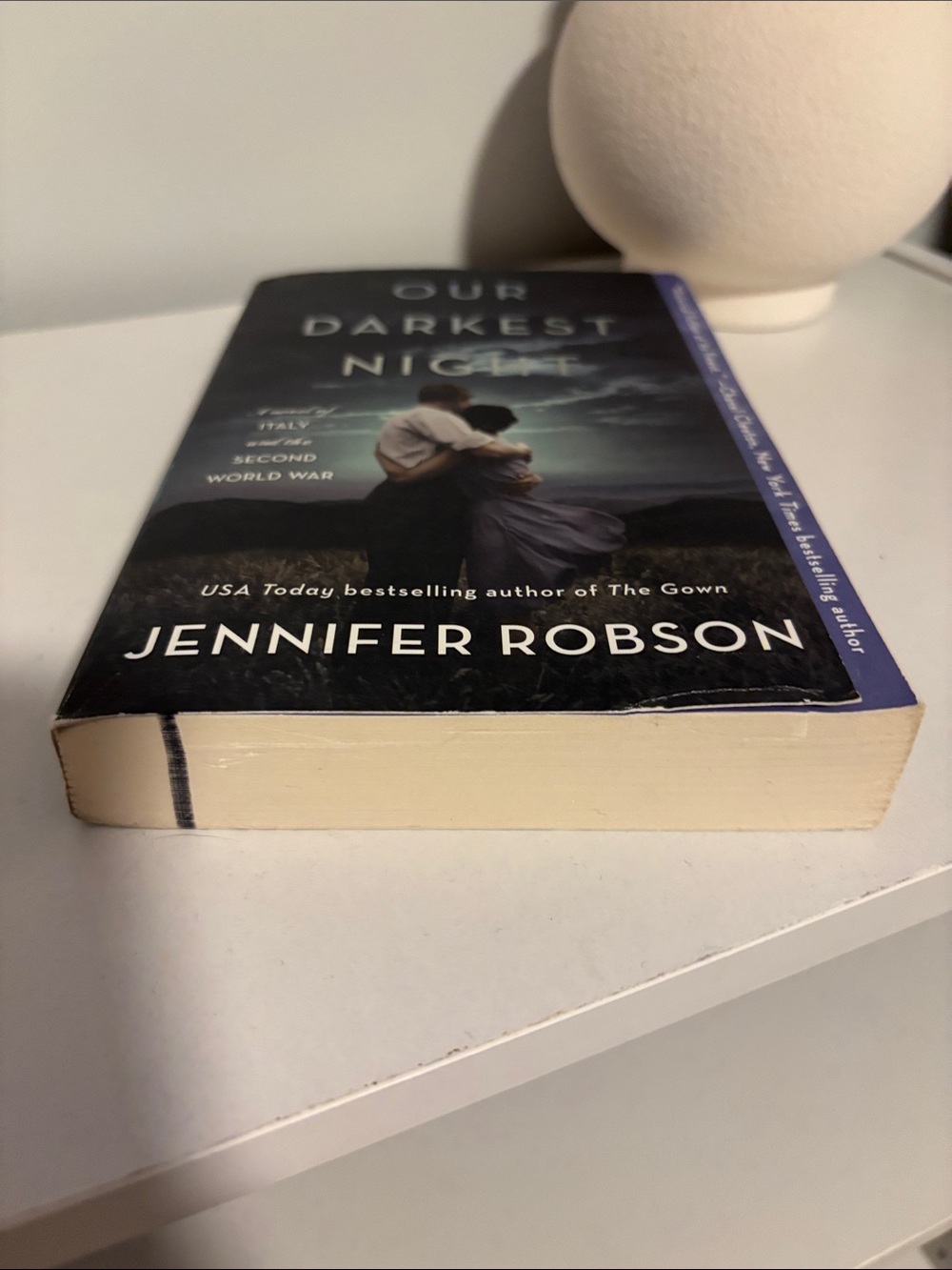 Our Darkest Night by Jennifer Robson - Navy & Purple Cover - Picture 3 of 3